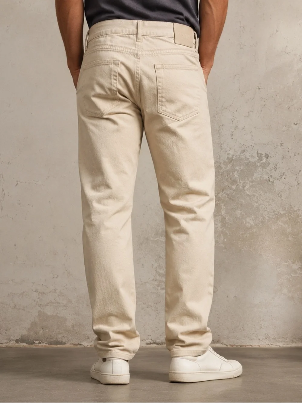 Gucci Mens‎ Beige Denim Jeans Straight Leg Italian Luxury Trousers Size 34